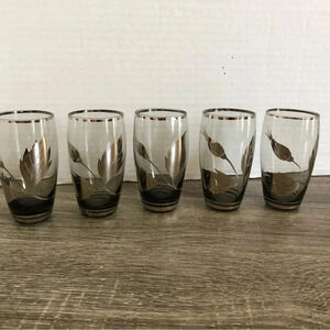 Vtg  Silver Overlay Shot Glasses